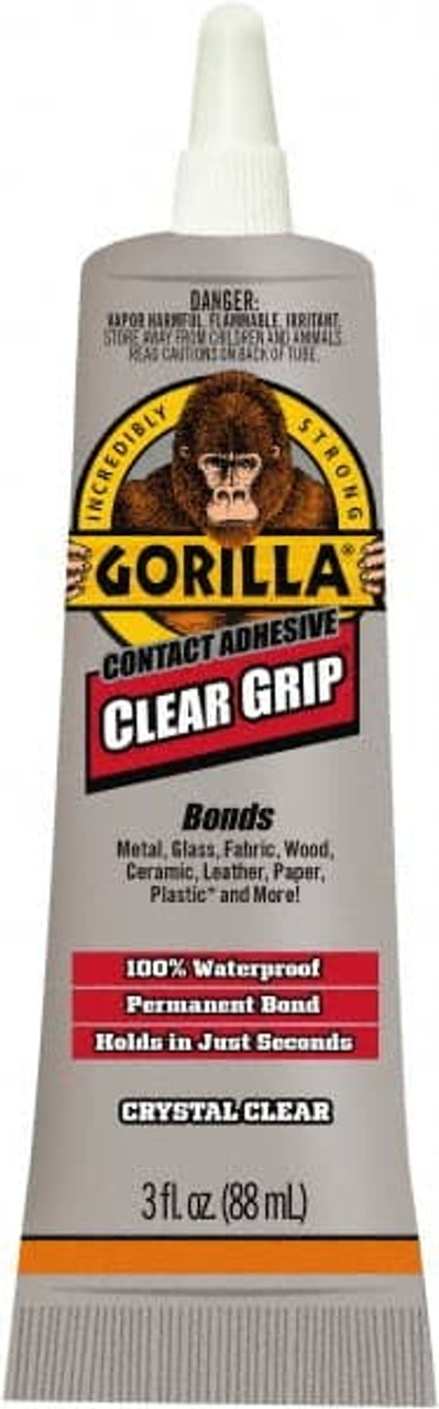 Gorilla Glue 3 oz Tube Clear Contact Adhesive 1 to 5 min Working