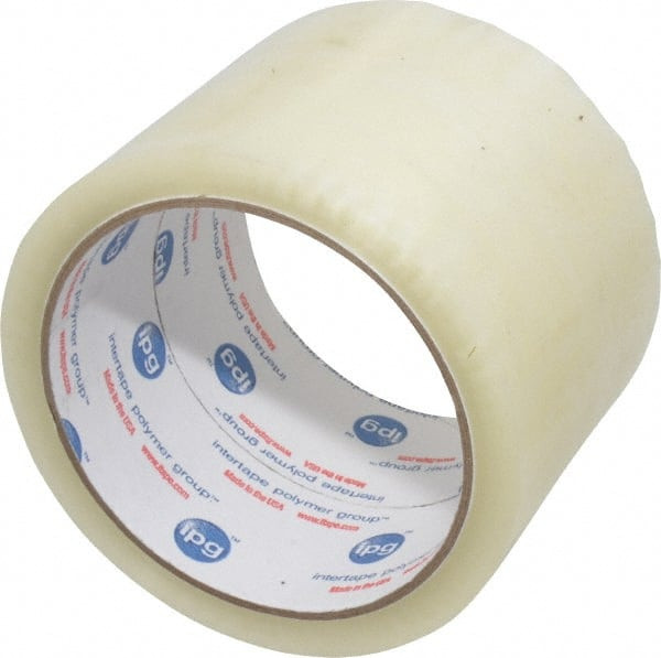 Intertape 3" x 55 Yd Clear Rubber Adhesive Sealing Tape Polypropylene