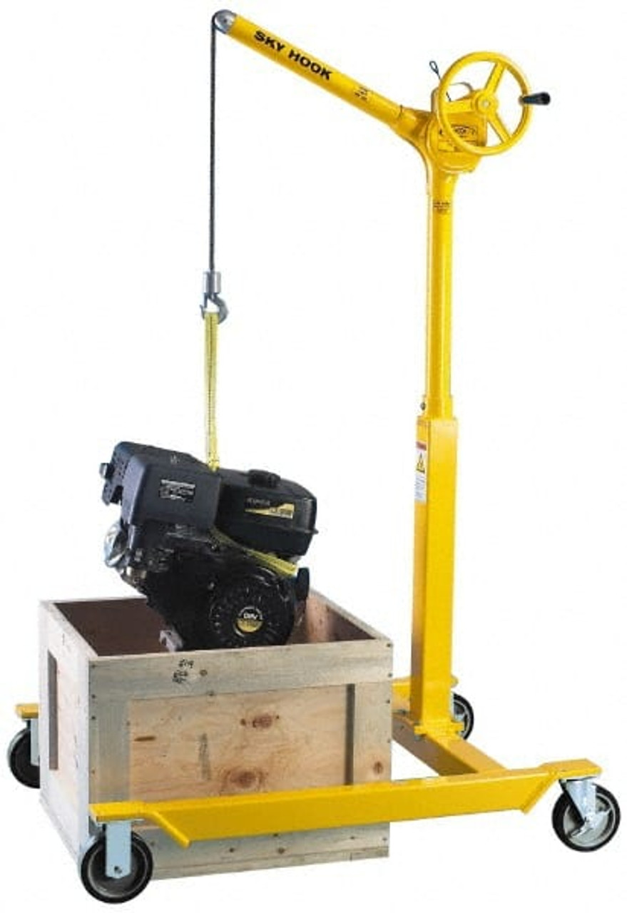 The Sky Hook range of portable cranes is manufactured by Syclone Attco.. -  Image - HOIST magazine