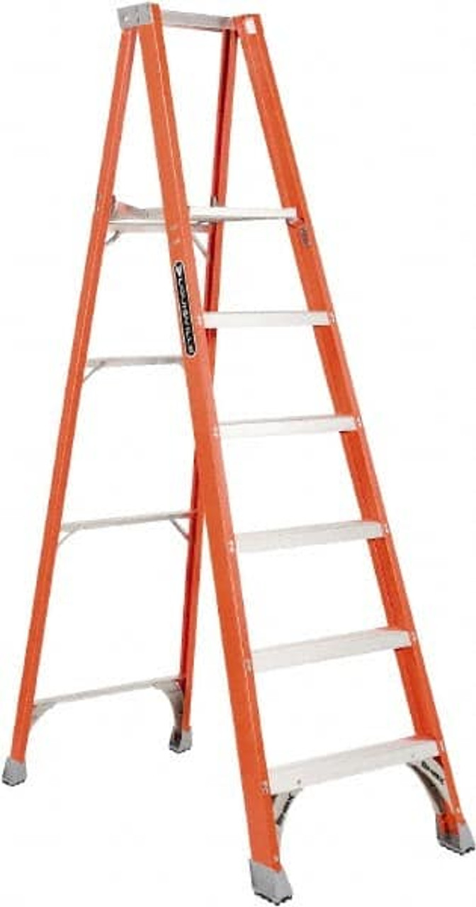 Louisville Ladder 4 Steps, 4 ft. High, Type IA Rating, Fiberglass Platform Ladder  300 Lb Capacity, 25-1/8 Base Width FP1504 - 00236117 - Penn Tool Co., Inc