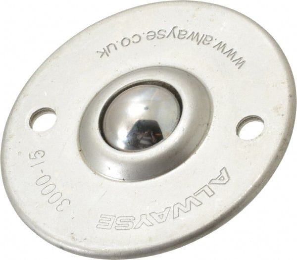SKF Round, Stainless Steel Ball Transfer 10mm Mount Height, 55 Lb
