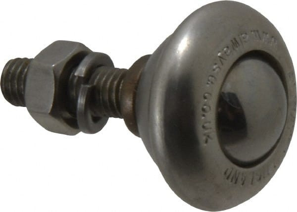 SKF Round, Stainless Steel Ball Transfer 24.6mm Mount Height, 55 Lb