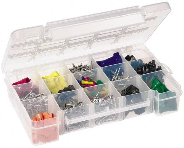 milco Akro-Mils 3 to 15 Compartment Clear Small Parts Storage Case 7