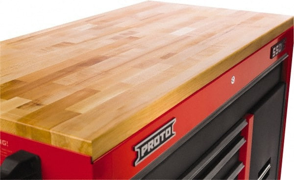 Proto Tool Box Solid Maple with Laminated Edge Hardwood Worktop 66