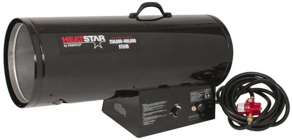 HeatStar 250,000 to 400,000 BTU Rating, Propane Forced Air Heater with  Thermostat 9,000 Sq Ft Max Heating Area, (2) 100 Lb Capacity, Fuel with  Propane HS400FAVT - 93178812 - Penn Tool Co., Inc