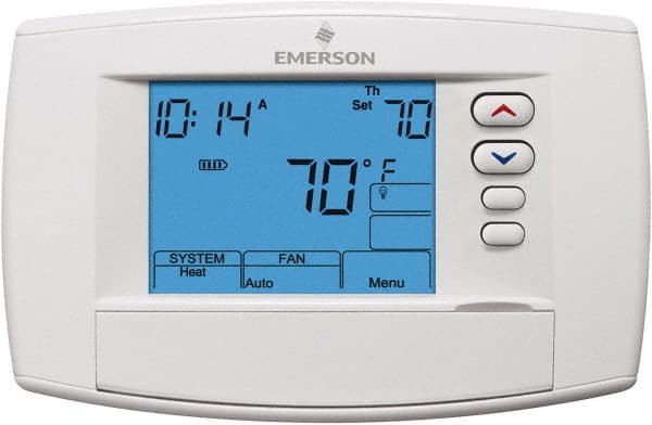 White-Rodgers 45 to 99°F, 4 Heat, 2 Cool, Premium Commercial Digital 7 Day  Programmable Universal Multi-Stage or Heat Pump Thermostat 0 to 30 Volts,  Horizontal Mount, Electronic Contacts Switch 1F95-0680 - 79662276 - Penn  Tool Co., Inc