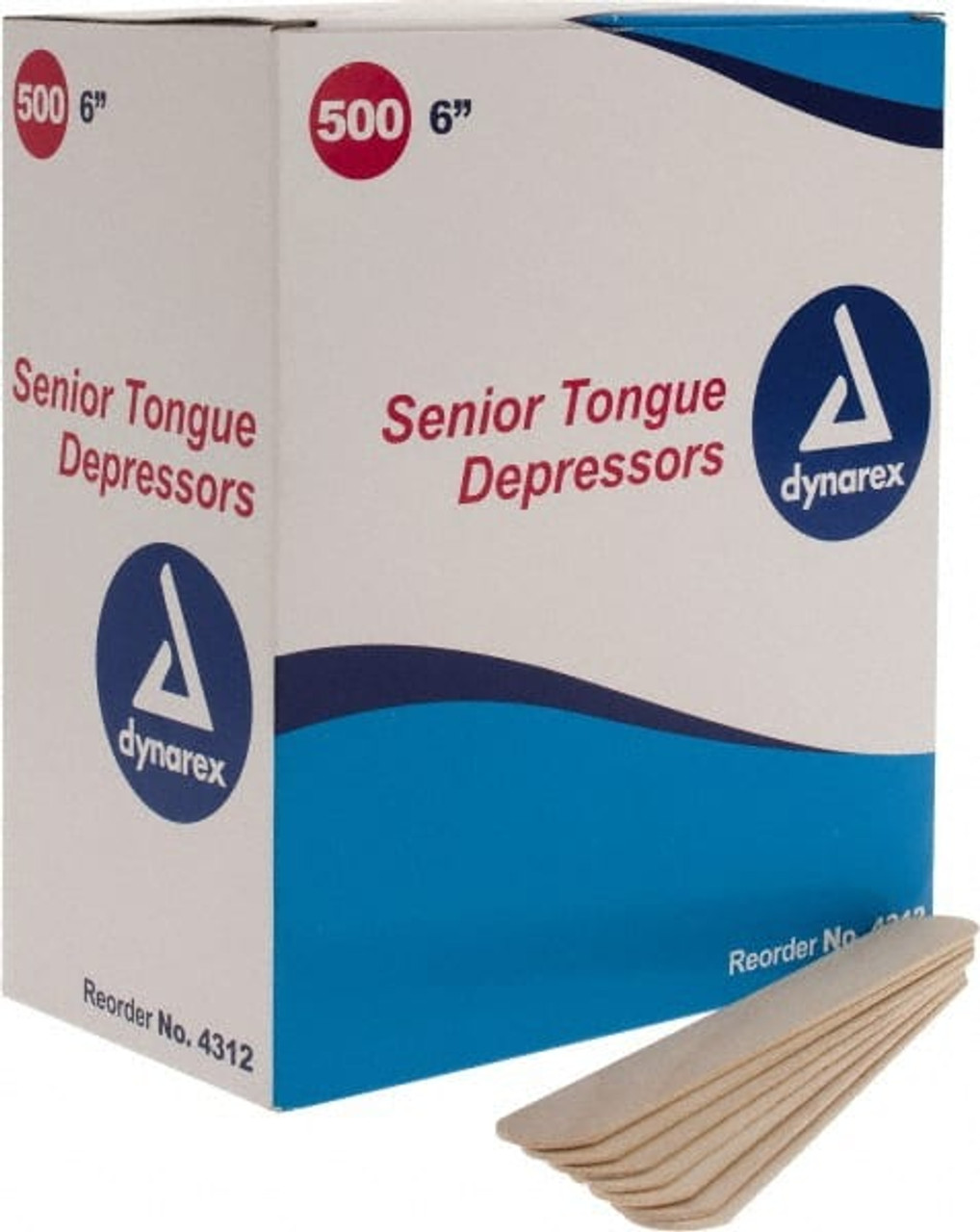 Medique Medi-First Tongue Depressors 6 x 0.75 in.; Bulk; 500/Box:First