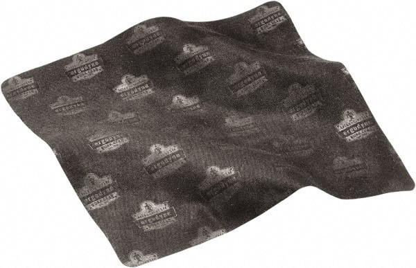 Ergodyne Black Eyewear Cleaning Cloth Microfiber Polyester, Compatible