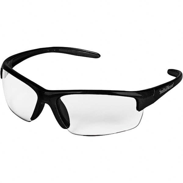 Smith & Wesson Clear Lenses, Framed Dual Lens Safety Glasses AntiFog, Scratch Resistant