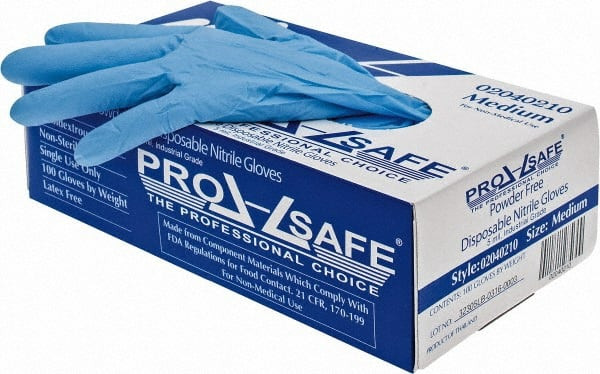 PRO-SAFE Size M, 5 mil, Industrial Grade, Powder Free Nitrile