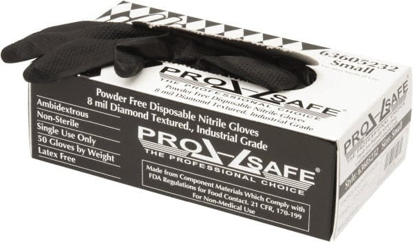 PRO-SAFE Size S, 8 mil, Industrial Grade, Powder Free Nitrile