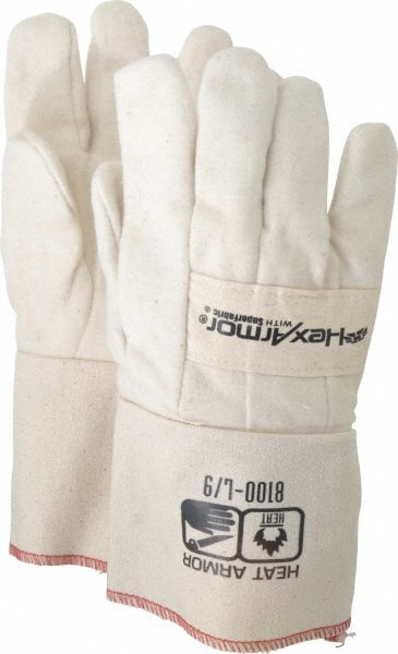 HexArmor Size L Cotton Lined Cotton Hot Mill Glove 250°F Max, Safety