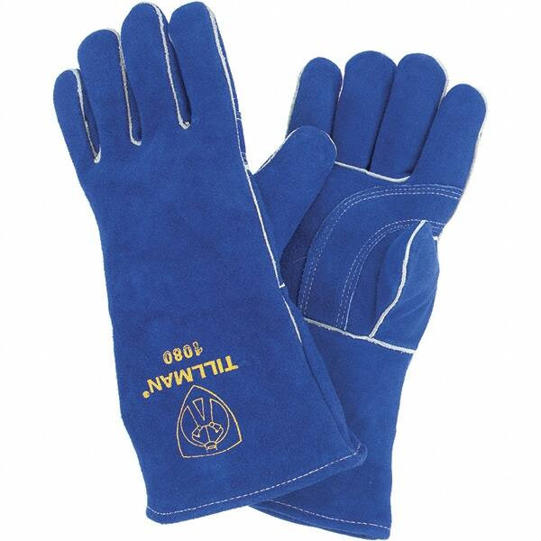 Tillman Welding/Heat Protective Glove 14" BLUE 1/PR COWHIDE WELDING GLOVES 1080 91063263
