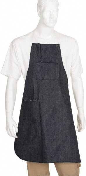 MCR Safety 27 x 36" General Purpose Bib Apron Denim, Denim Blue, 2