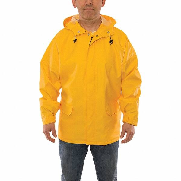 Tingley Size 2XL Yellow Waterproof Jacket 2 Pockets, 52-54