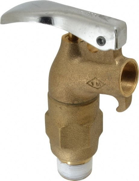 Justrite 3/4" NPT Brass Rigid Drum Faucet FM Approved, No Arrester