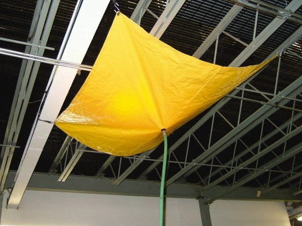 PRO-SAFE Tarp-Shaped Heavy Duty Roof Leak Diverter 15 ft. Long x