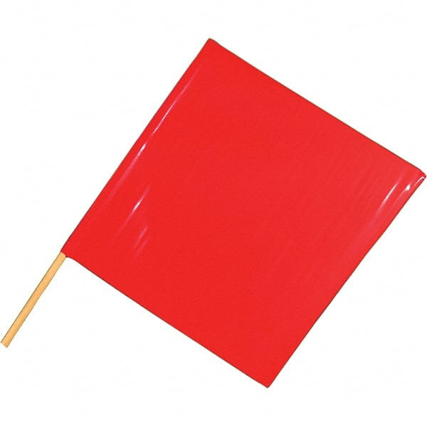 【C24234】Raise your flag PRO-SAFE - 24 Inch Wide x 24 Inch High Vinyl Warning Flag | MSC Direct