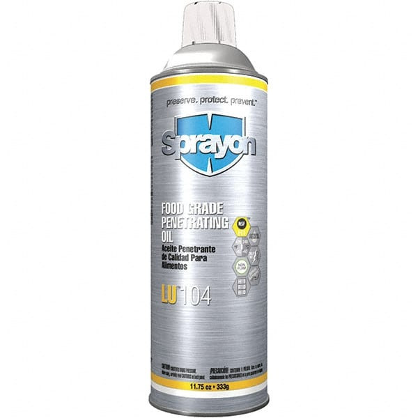 Sprayon 20 oz Aerosol Spray Lubricant Clear, -40°F to 475°F, Food Grade ...