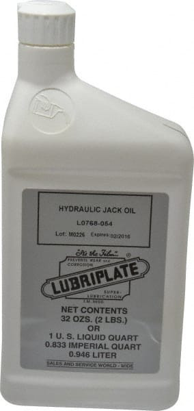 Lubriplate 1 Qt Bottle Petroleum Oil Hydraulic Machine Oil ISO 32