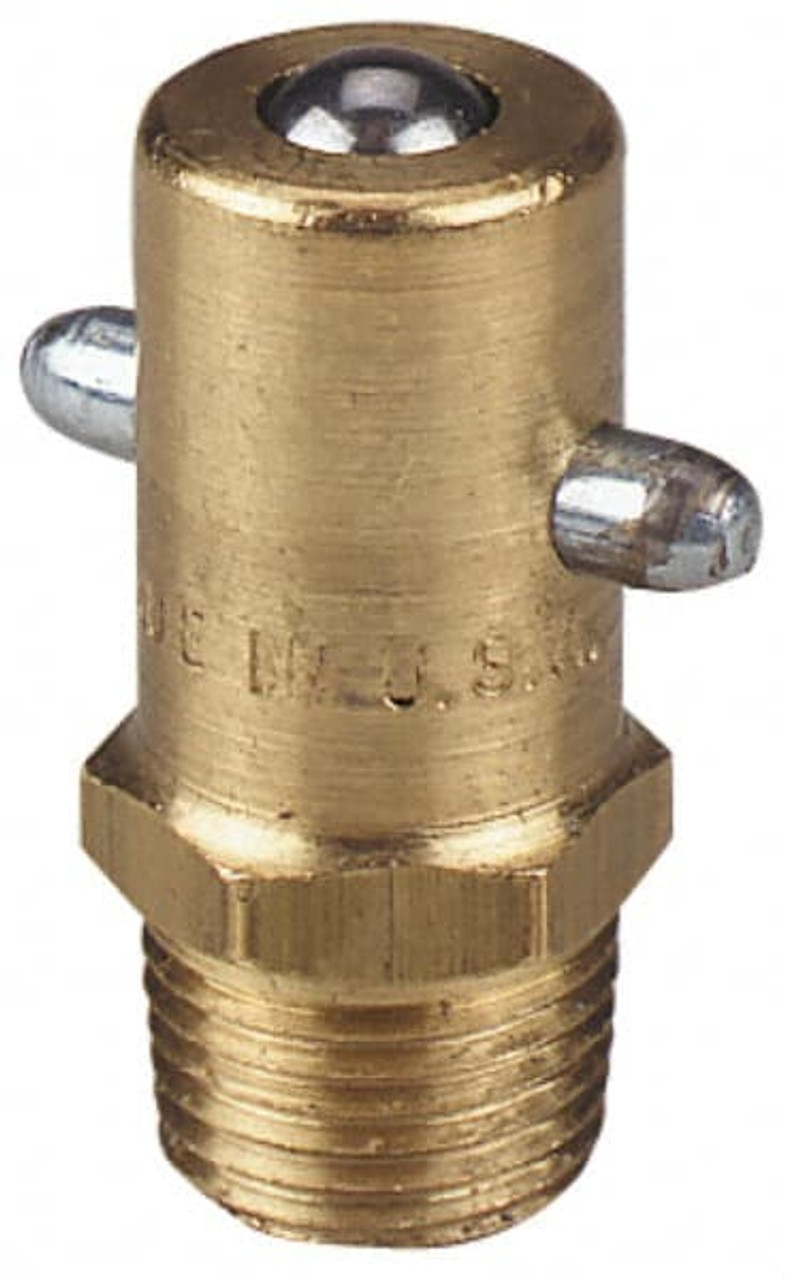 ◇Primaute◇ ELLIN Alemite Straight Head Angle, 1/8 PTF Brass Pin-Style Grease