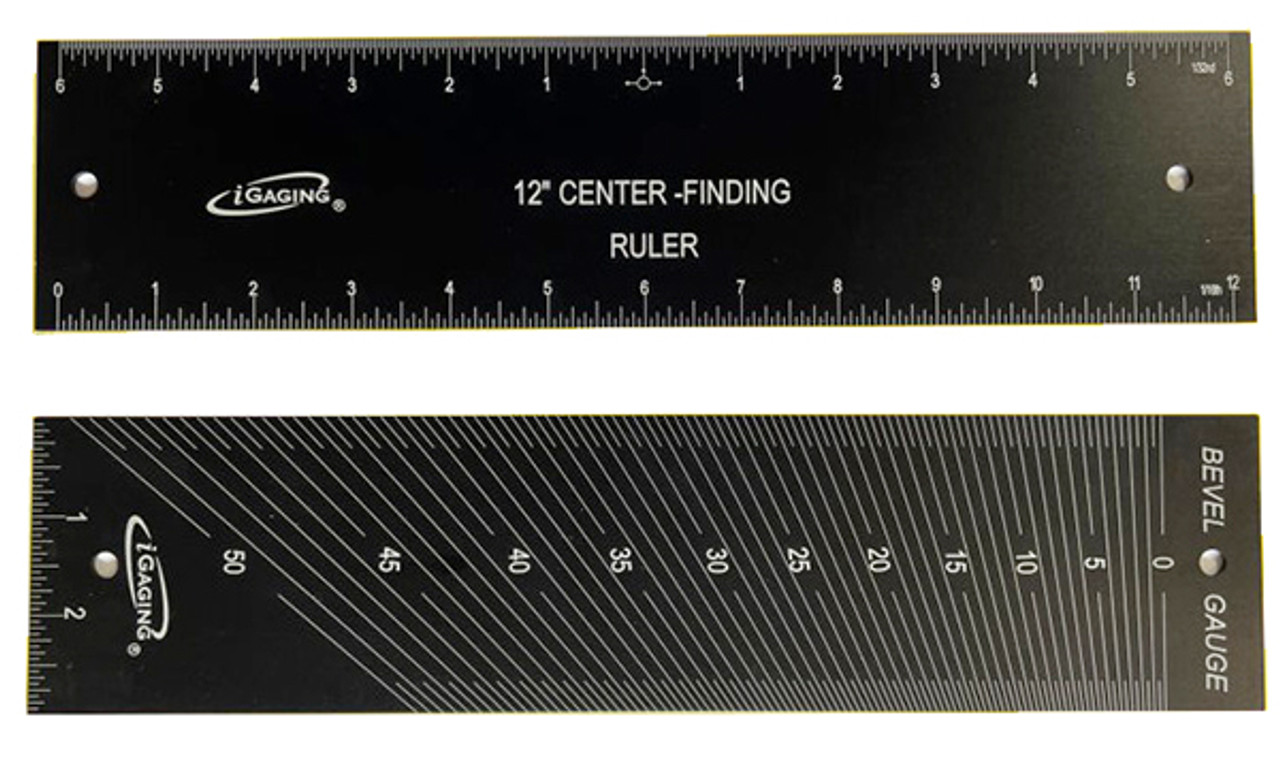 Center/Bevel Finding Ruler