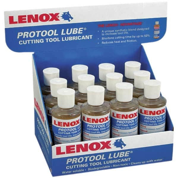 Lenox Protool Lube 6 oz Bottle Sawing Fluid Synthetic, For Use on