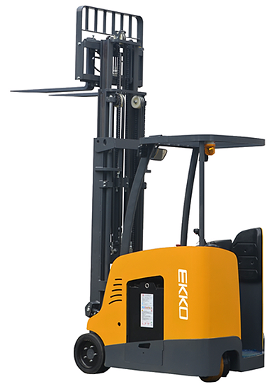 EKKO Standup Rider Forklift, 4000 lb . Capacity, 189" Lift Height