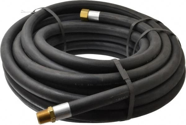 Alliance Hose & Rubber 1/2" ID x 27/32" OD 50 ft. Long Multipurpose Air Hose MNPT x FNPT(Swivel