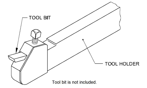 Hhip 1/2 X 1-1/8 X 6" Right Hand Turning & Cut-Off Tool Holder 2206 - View #2