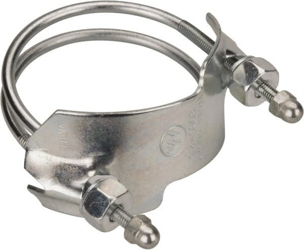 Kuriyama of America 21/2" Hose, Spiral Double Bolt Hose Clamp Plated