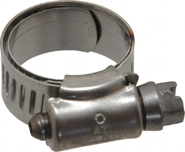 IdealTridon SAE Size 8, 5/8 to 1" Diam, Stainless Steel Shielded Worm Drive Clamp Material
