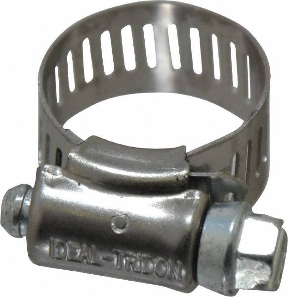 IdealTridon SAE Size 8, 7/16 to 1" Diam, Carbon Steel Worm Drive Clamp 1/2" Wide, Series 600
