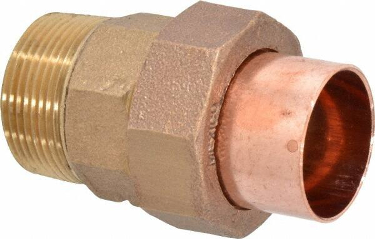 NIBCO 11/4" Cast Copper Pipe Union C X M, Pressure Fitting B260450