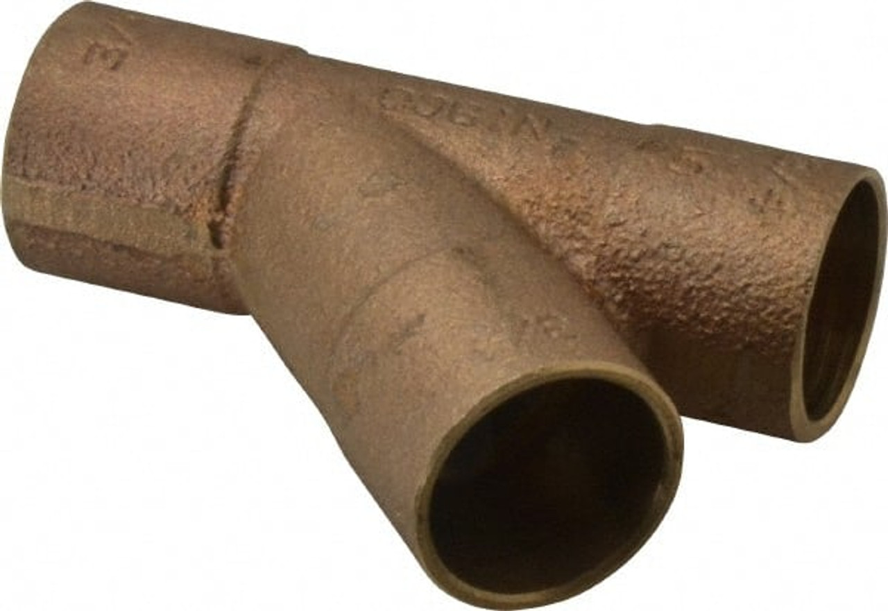 NIBCO 3/4" Cast Copper Pipe 45° Wye C x C x C, Pressure Fitting B345350