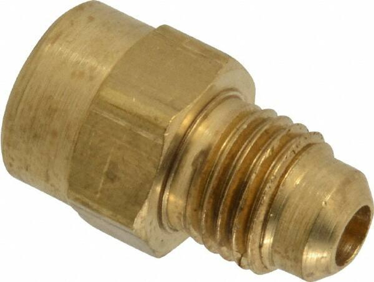 Parker Hannifin 14 Tube Od X 18 27 Nptf 45° Brass Flared Tube Female Connector Flare X Fnptf 