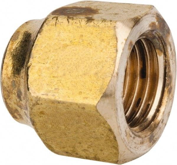 Parker Hannifin 1/4" Tube OD x 7/1620 UNF 45° Brass Flared Tube Short Nut Flare Ends 14FSX4