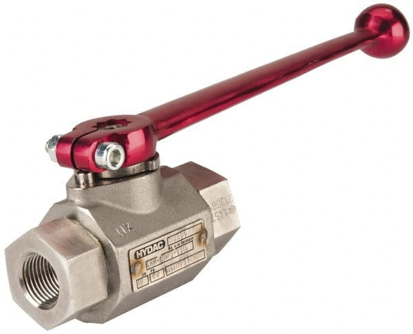 HYDAC 3/8" Pipe, Stainless Steel Standard Ball Valve 1 Piece, FNPT x