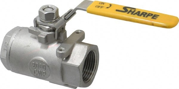 Sharpe Valves 1" Pipe, Standard Port, Stainless Steel Steam Service