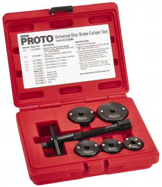 Proto Industrial 7 Piece Automotive Disc Brake Caliper Tool Kit