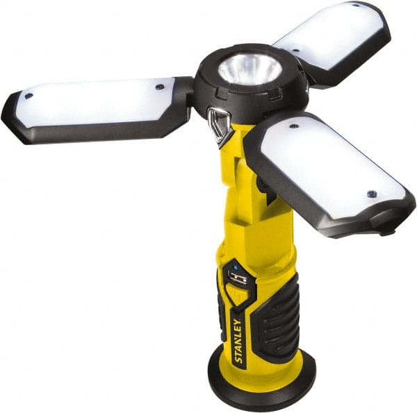 Stanley Yellow/Black Portable Work Light 300 Lumens, Rechargeable