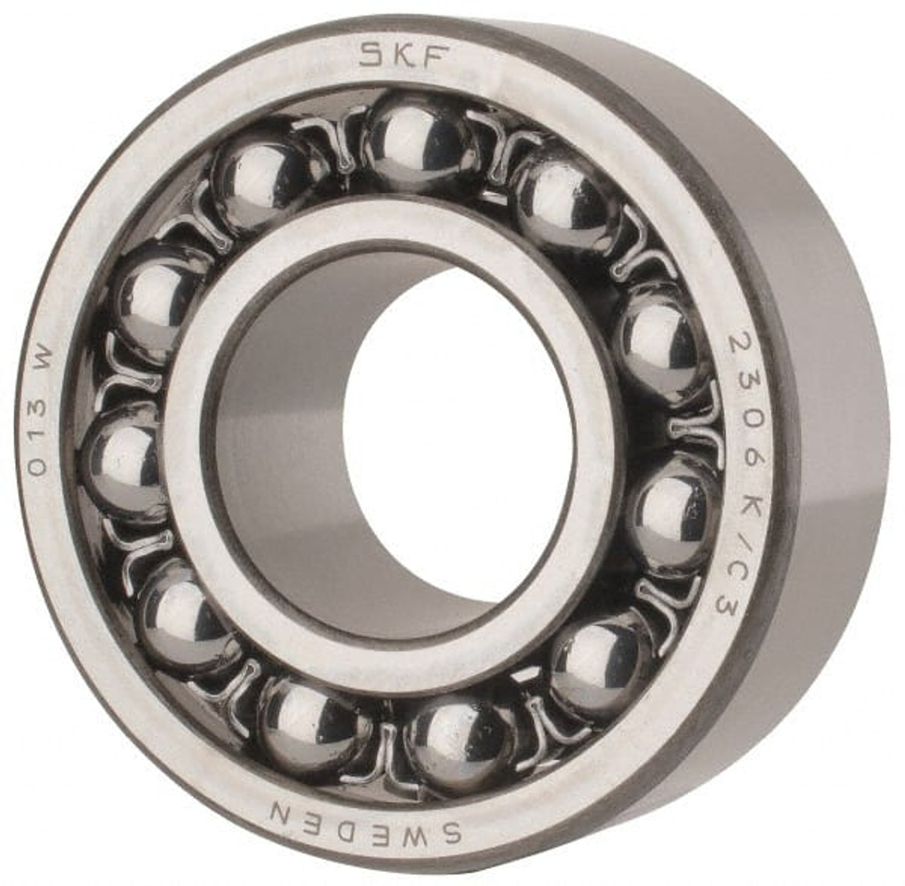 SKF 30mm Bore Diam, 72mm OD, Open Self Aligning Radial Ball Bearing 27mm  Wide, 2 Rows, Round Bore, 1,980 Lb Static Capacity, 7,010 Lb Dynamic  Capacity