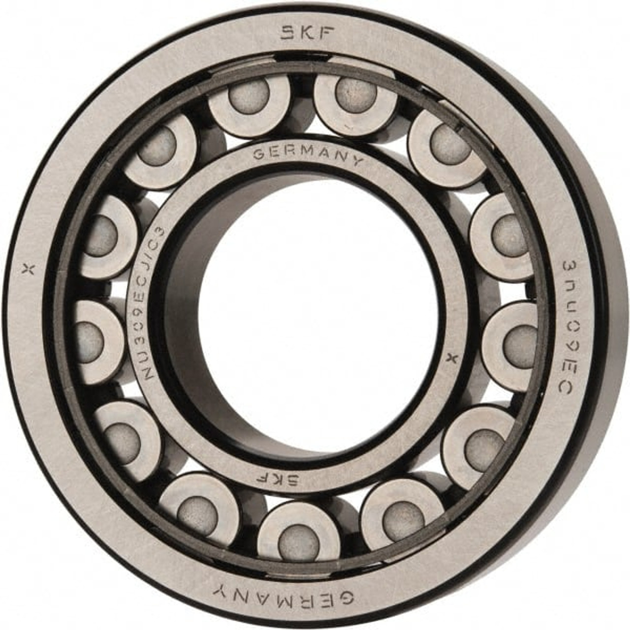 SKF 45mm Bore Diam, 100mm Outside Diam, 25mm Wide Cylindrical Roller  Bearing 99,000 N Dynamic Capacity, 100,000 Lbs. Static Capacity NU 309  ECJ/C3 -