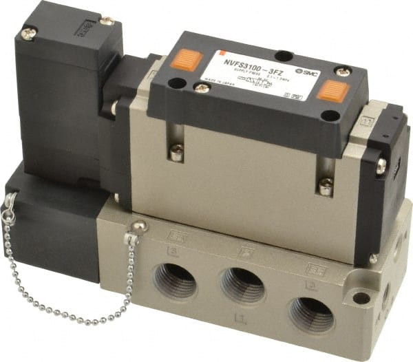 SMC Pneumatics 2 CV Flow Rate, Single Solenoid Pilot Operated