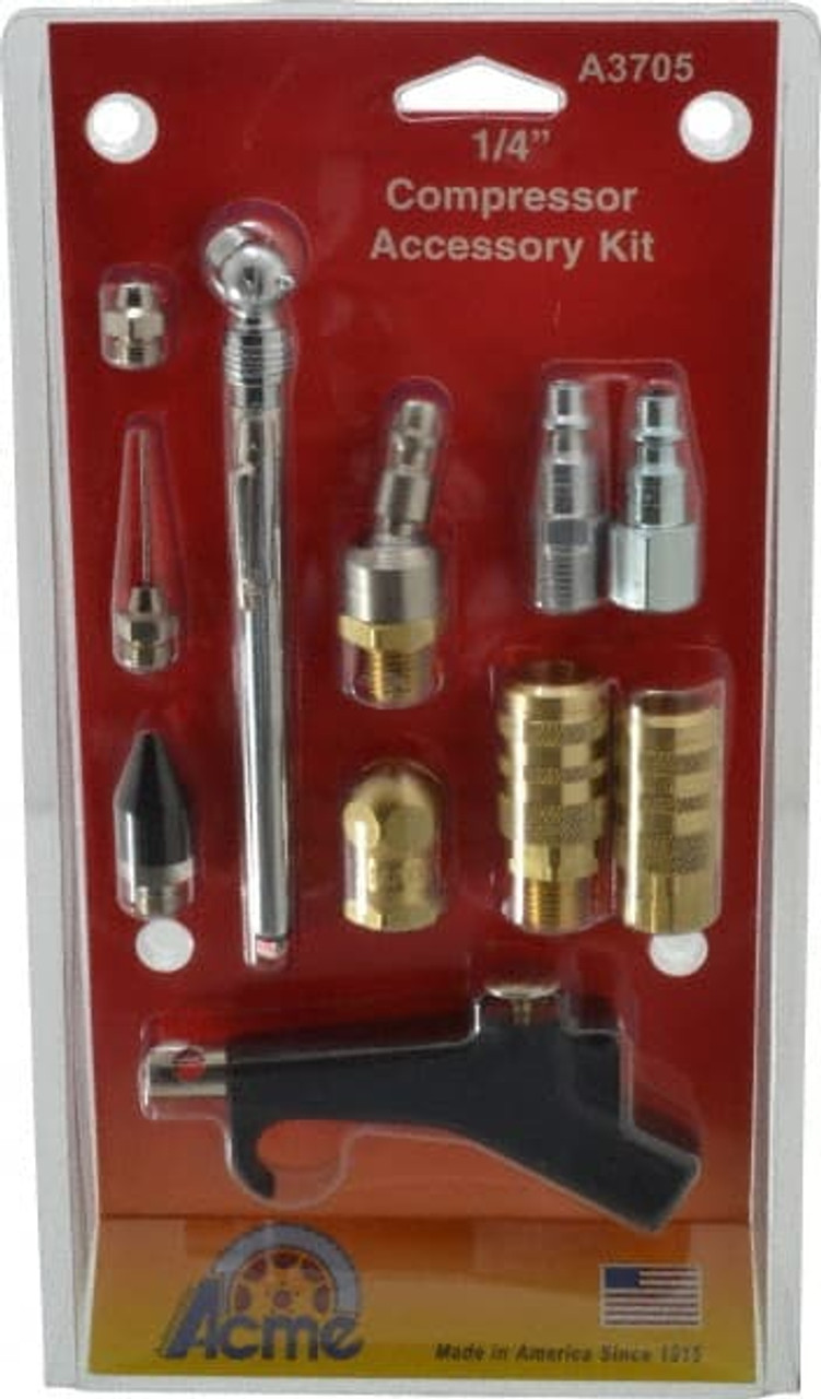 Coilhose Pneumatics 11pc Compressor Kit, Use with Any 1/4