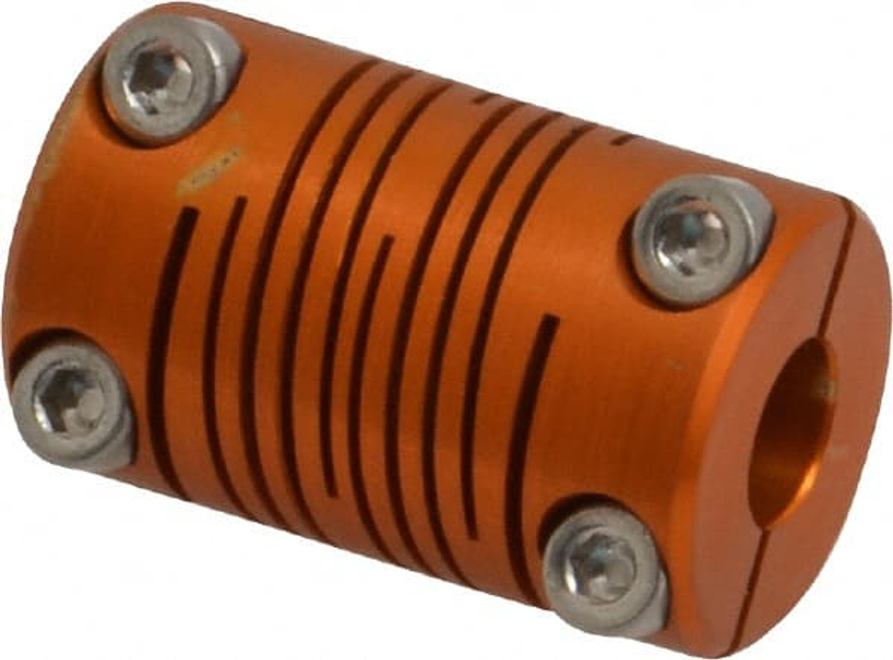 Lovejoy 1/4" Max Bore Diam, Flexible Clamp Hub Coupling 0.63" OD, 1