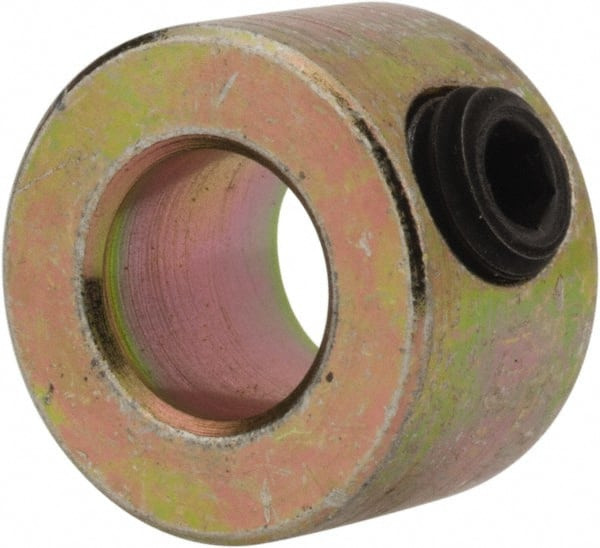 Climax 1/4" Bore, Steel, Set Screw Solid Set Screw Collars 1/2" Outside