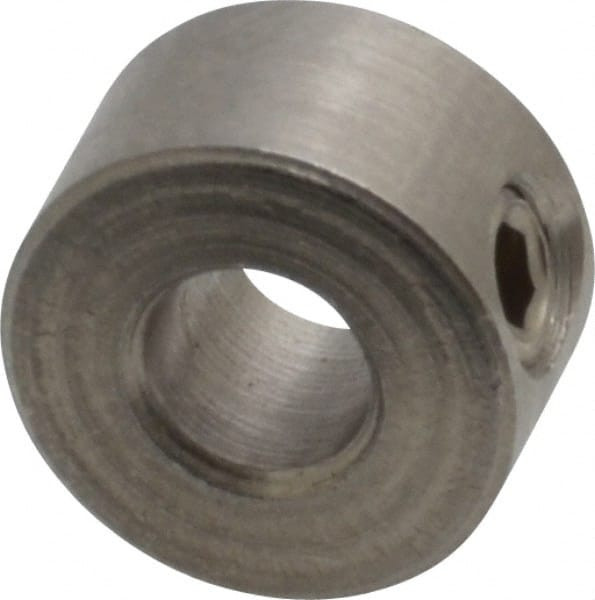 Climax 3/16" Bore, Stainless Steel, Set Screw Shaft Collar 7/16