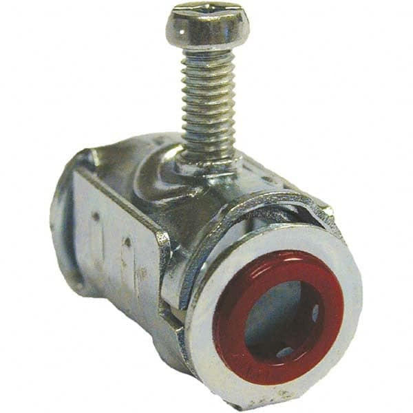 Hubbell RACO 1/2" Trade UF Cable Conduit Connector Steel, Noninsulated, Mounting Clamp