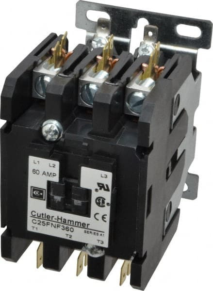 Eaton Cutler-Hammer 3 Pole, 60 Amp Inductive Load, 110 to 120 Coil VAC ...